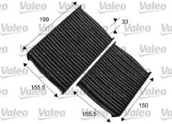 VALEO Filtru, aer habitaclu VALEO PROTECT 715557 (715557)