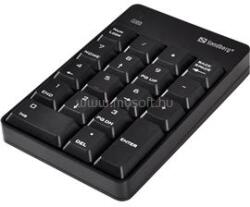 SANDBERG Numeric Keypad 2 numerikus vezeték nélküli billentyűzet (fekete) (SANDBERG_630-05) (SANDBERG_630-05)