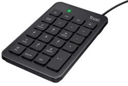 TRUST Numerikus billentyűzet, USB, TRUST Xalas, fekete (TR22221)