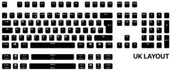 Steelseries PrismCAPS cserebillentyűk (UK, fekete) (60218)