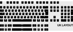 Steelseries PrismCaps angol billentyűkészlet fekete (104 keys) (60218)