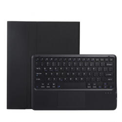 Samsung T970, T976 Galaxy Tab S7 Plus / Galaxy T730, T733, T736 Tab S7 FE bluetooth billentyűzetes fliptok, háttérvilágítással, fekete