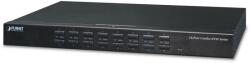 PLANET 16-Port Combo IP KVM Switch: switch-uri pentru tastatură, mouse și monitor (KVM) Raft pentru montat echipamente Negru (IKVM-210-16)