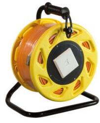 LogiLink Mobile cable reel RJ45 CAT7A S/FTP -> RJ45 CAT7A S/FTP F/F adatkábel 90m narancssárga (CQ5090S) (CQ5090S)