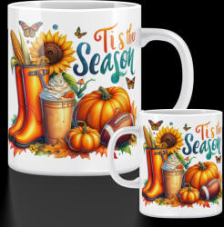 Deconline Customs Őszi mintás bögre ""Tis the Season" 330 ml (DO126178-10-CERAMIC-MUG)