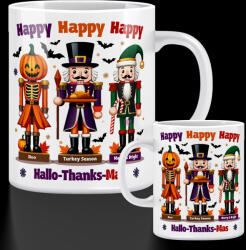 Deconline Customs Őszi mintás bögre ""Hallo-Thanks-Mas" 330 ml (DO126178-7-CERAMIC-MUG)