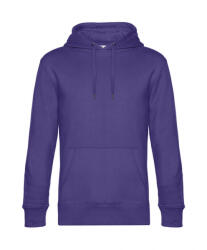 B&C Collection Uniszex kapucnis hosszú ujjú pulóver B and C KING Hooded 2XL, Sugárzó lila
