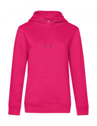 B&C Collection Női kapucnis hosszú ujjú pulóver B and C QUEEN Hooded /women XS, Magenta rózsaszín