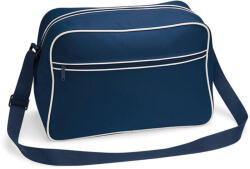 Bag Base Irodai táska Bag Base Retro Shoulder Bag - Egy méret, Sötétkék/Fehér