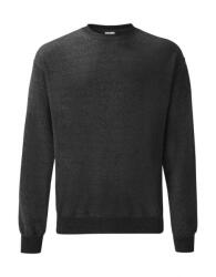 Fruit of the Loom Férfi hosszú ujjú pulóver Fruit of the Loom Classic Set In Sweat XL, Sötét heather szürke