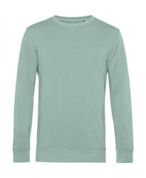 B&C Collection Uniszex hosszú ujjú organikus pulóver B and C Organic Crew Neck French Terry XS, Sage