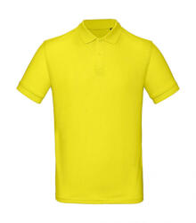 B and C Férfi rövid ujjú organikus galléros póló B and C Organic Inspire Polo /men XL, Napsárga