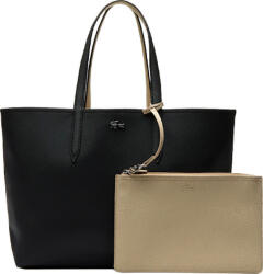 Lacoste Anna Set Geantă de damă Shopper De umăr Neagră NF2142AA-A91 (NF2142AA-A91)