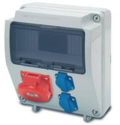 Famatel S. A AcQUA 9 modulos szerelt ipari doboz /2db ht. alj+1db 5P 32A/, 3957_8, Famatel S. A (3957_8)