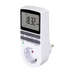 Somogyi Elektronic Home TD 011 digitális beltéri időzítő óra, napi 10 program, 15 féle napkombinációban, heti ismétlés, beépített memóriavédelem, 250 V, 3680 W (TD_011)