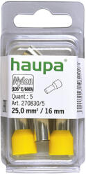 Haupa Érvéghüvely szigetelt 25/16 sárga 270830/5 SmallPack Haupa (5db/bliszter) (2708305)