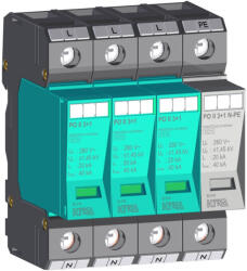 KIWA PO II 3+1 280V túlfeszültség levezető 20kA T2 (C) 82.018 (KIWA82018)