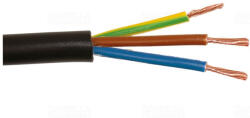 Prysmian MT kábel 3x1, 5mm2 fekete PVC köpenyes réz erű sodrott H05VV-F (MTK) (VEZ1800047)