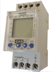 GAO IDŐKAPCSOLÓ, DIGITÁLIS, HETI, DIN SÍNRE 2 MODULOS , 2 CSATORNÁS, 8138H SpectrumLED (8138H)