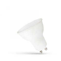 spectrumLED LED GU10 230V 7, 5W SMD CW WITH OPÁL COVER FEHÉR PLASTIC LED izzó, fényforrás, WOJ14594 SpectrumLED (WOJ14594)