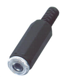 Somogyi Elektronic Home SK 4K jack aljzat, 3, 5mm sztereó lengőaljzat, műanyag, törésgátló, SK_4K (SK_4K)