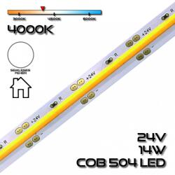 spectrumLED LEDSZALAG SPL COB LED 504led/m 14W IP20 DC 24V 4000K, természetes fehér 29428 SpectrumLED (29428)