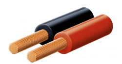 Somogyi Elektronic SAL KL 0, 75 hangszóróvezeték, piros-fekete, 2 x 0, 75 mm2, 0, 1 mm elemi szál, 100 m/ tekercs, KL_0_75 (KL_0_75)