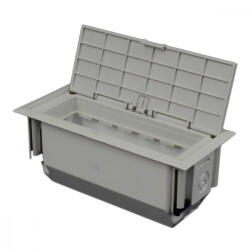 Kopos Készülékdoboz multifunkciós halogénmentes 175x80x75mm titánium, PVC, KOPOBOX MINI L_N1B (KOPKOPOBOXMINILN1B)