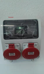 Famatel S. A AcQUA 9 modulos szerelt ipari doboz /2db 5p 32A/, 3957_97, Famatel S. A (3957_97)