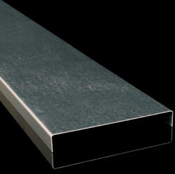 KOPOS Kábeltálca fedél rozsdamentes acél 40x20mm kábeltálcához, Rozsdamentes acél AISI 304, (2m/szál), NIXV 40_IX (KOPNIXV40IX)