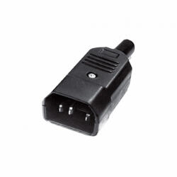 Somogyi Elektronic Home AC 1D, AC lengődugó, 3 pólus, 10A, 2300W, csavarozható (AC_1D)