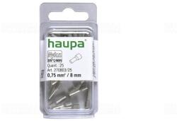 Haupa Érvéghüvely szigetelt 0, 75/ 8 szürke 270803/25 SmallPack Haupa (25db/bliszter) (27080325)