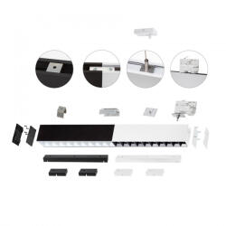 spectrumLED ALLDAY INSPIRE ONE DARK LIGHT 80° Fehér 830 30W 230V 112 cm Fekete - CASAMBI Lineáris lámpatest, WOJP09606 SpectrumLED (WOJP09606)