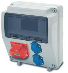 Famatel S. A AcQUA 9 modulos szerelt ipari doboz /2db ht alj+1db 4p 16A alj/, 3957_1, Famatel S. A (3957_1)