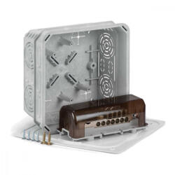Kopos Doboz fedéllel V 125/1 és EPH sorkapoccsal, PVC, KO 125 E/EQ02_KA (KOPKO125EEQ02KA)