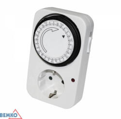 Bemko Időzítő "F" típusú 105p/7nap heti mechanikus IP20 16A, B62-TSWD1, Bemko (B62-TSWD1)