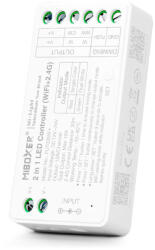 Mi-Light MiLight 2 az 1-ben Wi-FI DIMMER/CCT LED zóna vezérlő FUT035W+ DC12-24V - 12A (FUT035WPLUS)