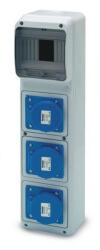 Famatel S. A ACQUA doboz 6 modul - 3 db 2P+F ipari alj (23230) IP44, 6402, Famatel S. A (6402)
