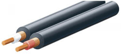Somogyi Elektronic SAL KN 6 árnyékolt vezeték, 2 ér, 0, 08 mm2, fekete, 100 m/ tekercs, KN_6 (KN_6)