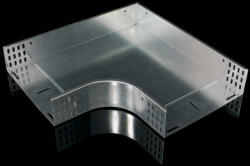 KOPOS 90°-os sarokidom 75x60mm kábeltálcához E90, Tüzihorganyzott, O 90X60X75_F (KOPO90X60X75F)