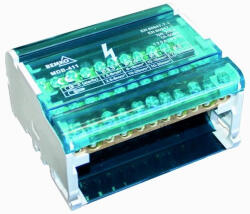 Bemko Elosztóblokk, 125A, 4db sín, (11 furat/sín), A18-MDB-411, Bemko (A18-MDB-411)