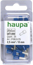 Haupa Érvéghüvely szigetelt 2, 5/ 8 kék 270810/25 SmallPack Haupa (25db/bliszter) (27081025)