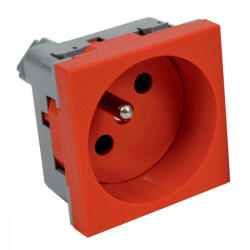 KOPOS QUADRO moduláris dugalj francia (PIN) földeléssel gyermekvédelemmel IP20, PVC, QP 45X45 C_BB (KOPQP45X45CBB)