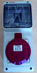 Famatel S. A AcQUA 6 modulos ipari 1 db 5p16A aljzat, 3927_1, Famatel S. A (3927_1)
