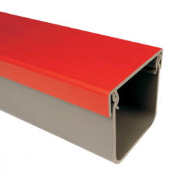 KOPOS Földalatti csatorna 2m 130x140 piros-szürke IP30, PVC, (2m/szál), KOPOKAN 3_ZD (KOPKOPOKAN3ZD)