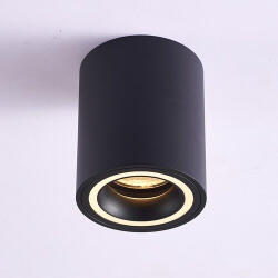 Rábalux 71160 Kobald Beltéri lámpa Ráépíthető és Beépíthető lámpa fekete, fehér GU10 1X MAX 25, IP20 (RBL71160)