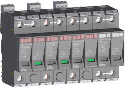 KIWA POm I 3+1R LCF 100/25kA szikraköz+varisztor túlfeszültség levezető T1+T2 (B+C) 81.143 (KIWA81143)