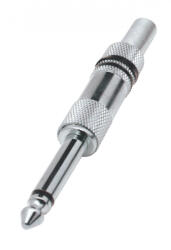 Somogyi Elektronic Home SK 2M jack dugó, 6, 3mm monó lengődugó, fém, törésgátló, SK_2M (SK_2M)