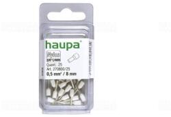 Haupa Érvéghüvely szigetelt 0, 5/ 8 fehér 270800/25 SmallPack Haupa (25db/bliszter) (27080025)