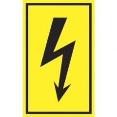  Öntapadó vinil matrica 100x60mm sárga - villámjel (ATS26001)